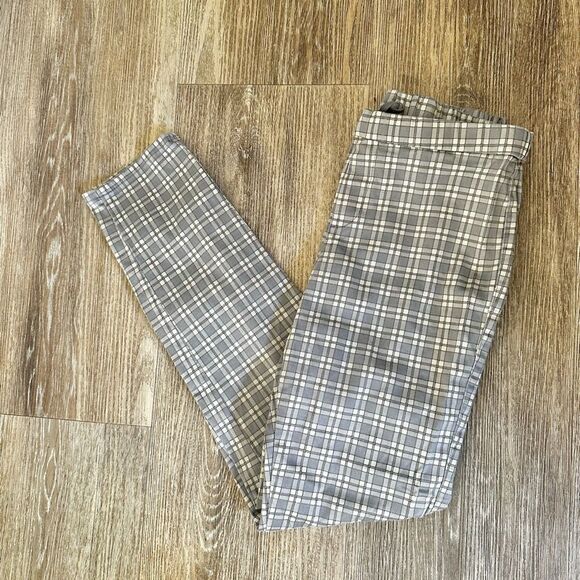 Uniqlo grey check  cropped drawstring pants - Picture 11 of 11